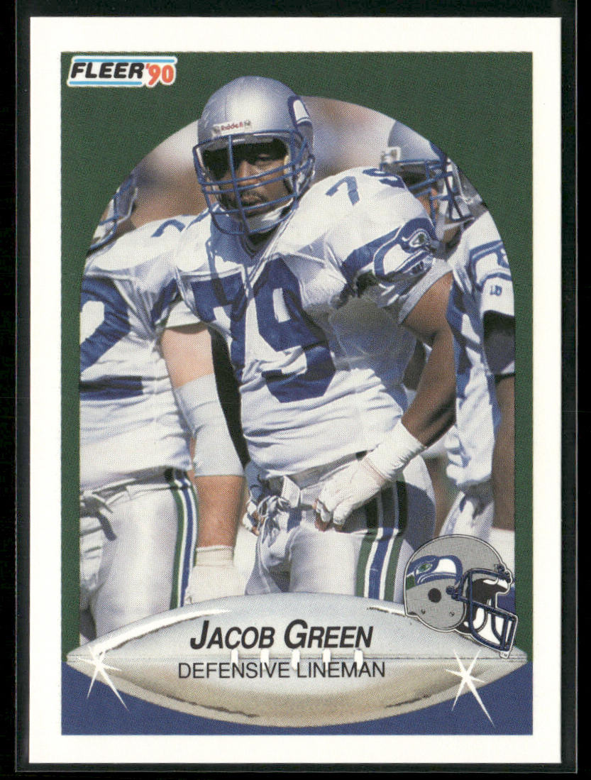 Jacob Green 1990 Fleer #266 Seattle Seahawks front