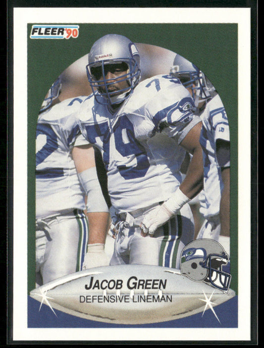 Jacob Green 1990 Fleer #266 Seattle Seahawks front