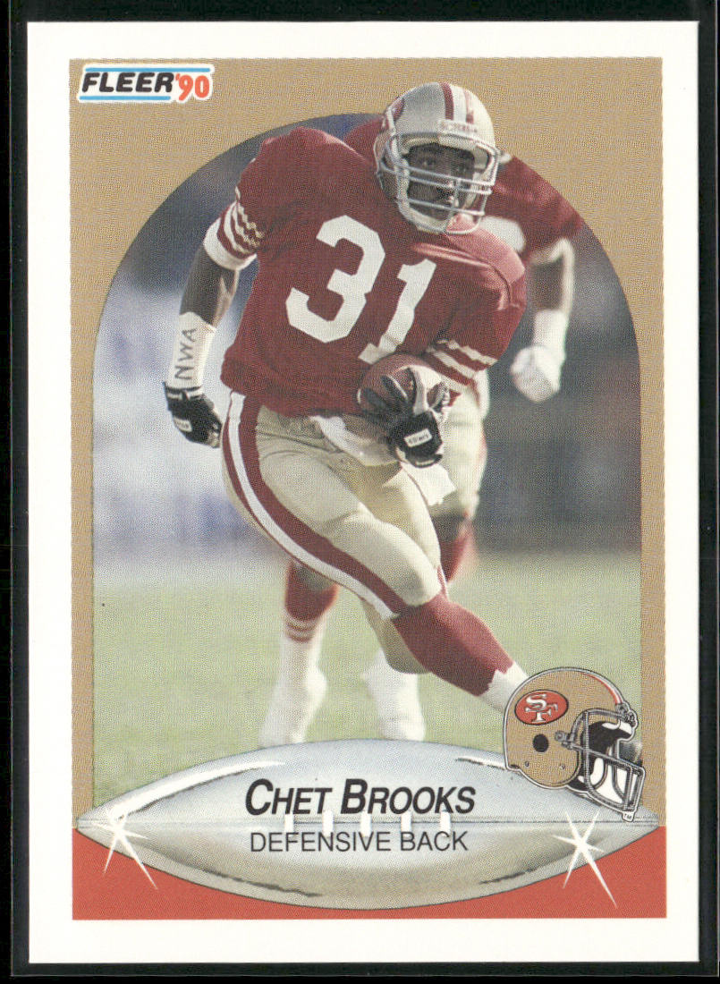 Chet Brooks 1990 Fleer #2 RC San Francisco 49ers front