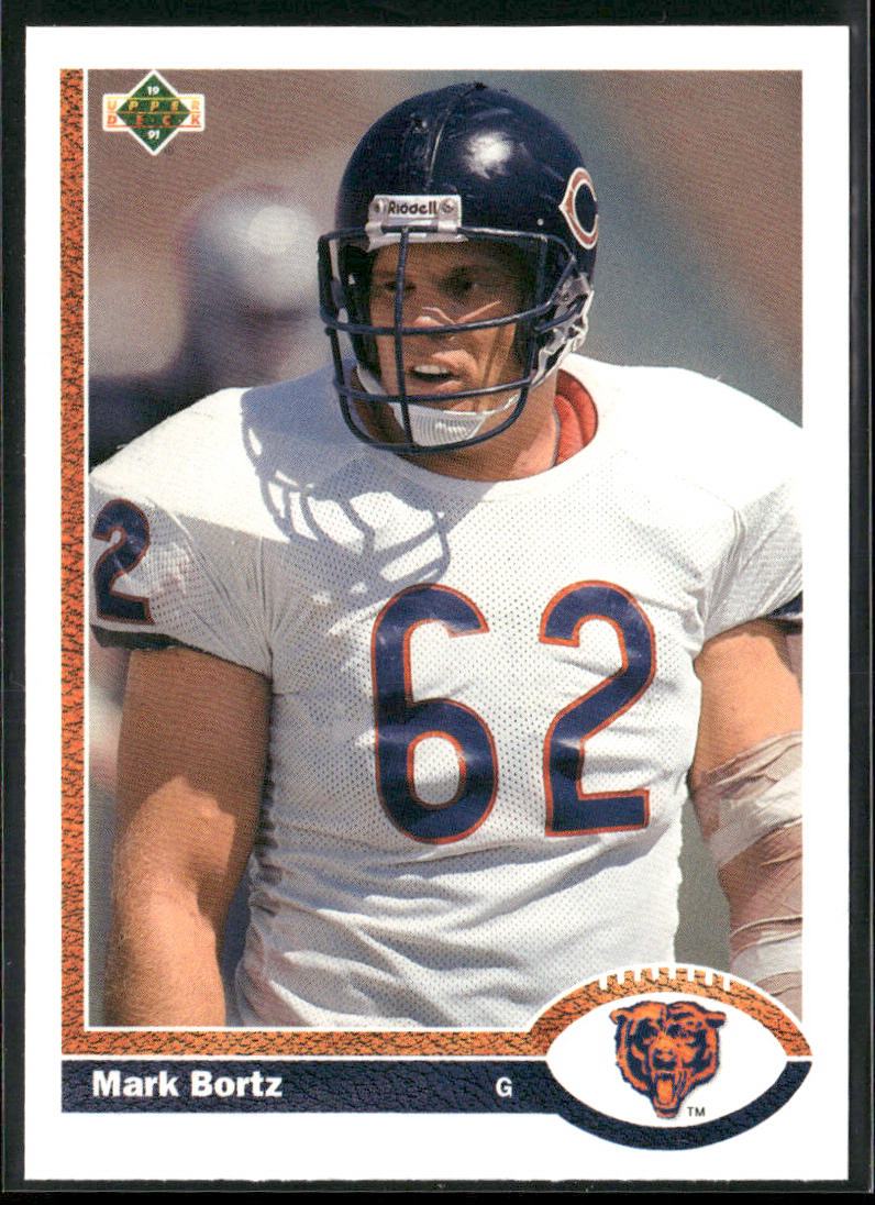 Mark Bortz 1991 Upper Deck #206c Chicago Bears