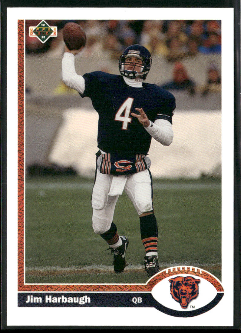 Jim Harbaugh 1991 Upper Deck #322 Chicago Bears