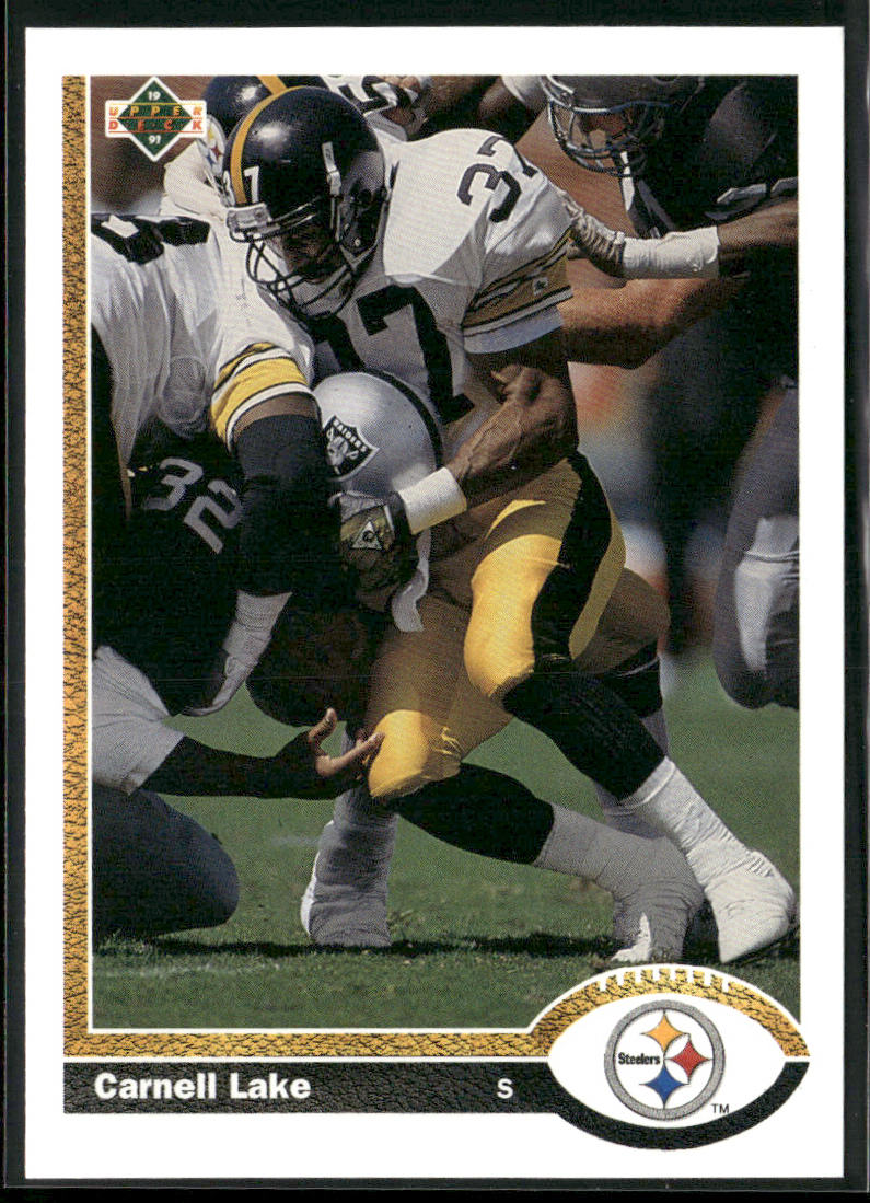 Carnell Lake 1991 Upper Deck #309 Pittsburgh Steelers