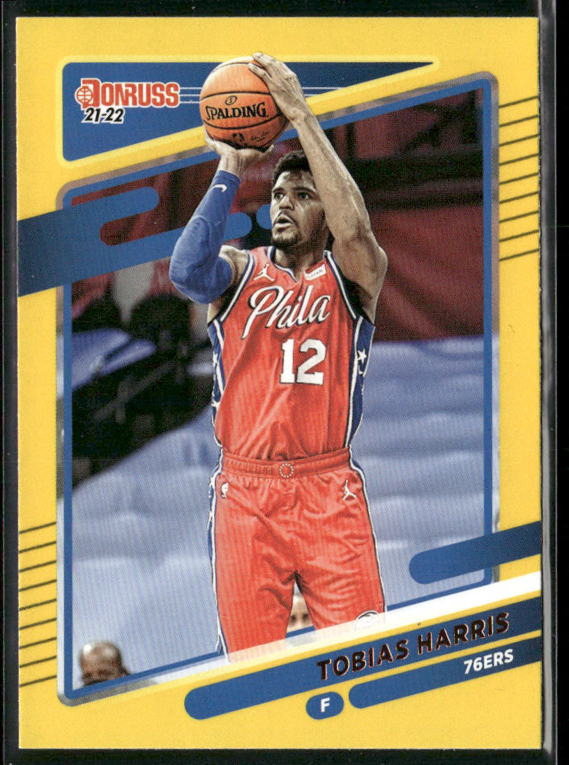 Tobias Harris 2021-22 Donruss Yellow Flood #133 Philadelphia 76ers