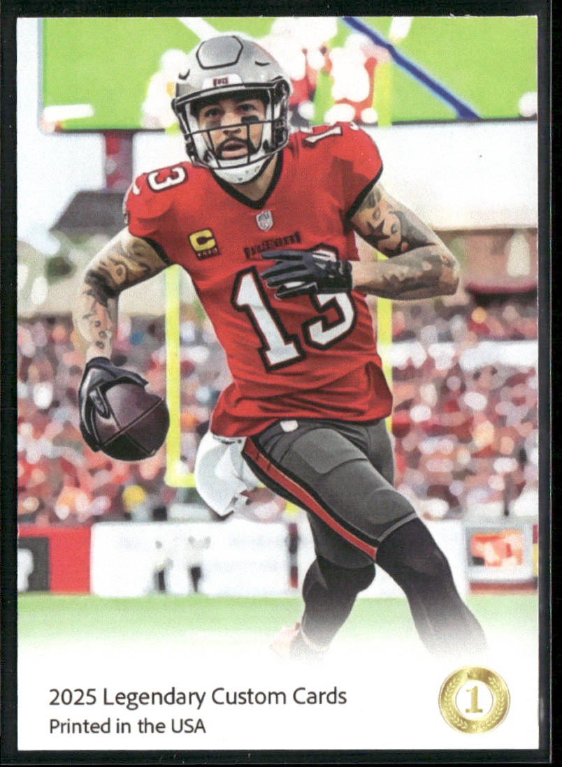 Mike Evans 2025 Legendary Custom Cards kaboom! #1 Buccaneers