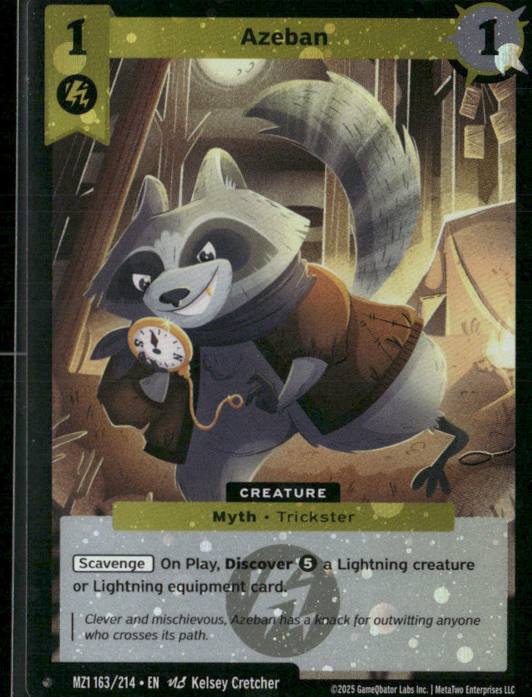 Azeban 163/214 Reverse Holo Metazoo MZ1 Base Set