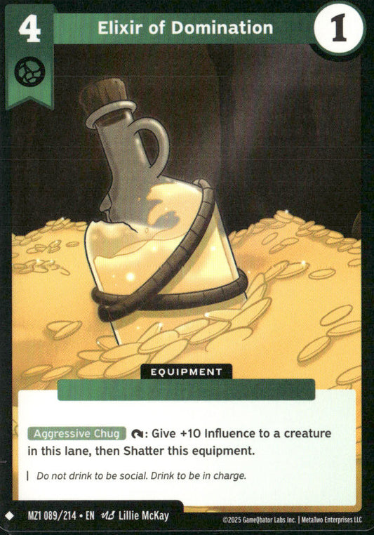 Elixir of Domination 089/214 MZ1 Metazoo Base Set