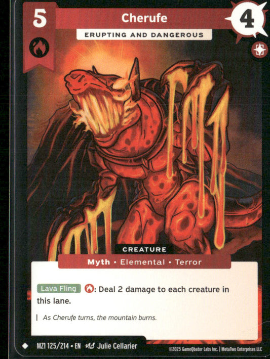 Cherufe 125/214 Uncommon MZ1 Metazoo 2025