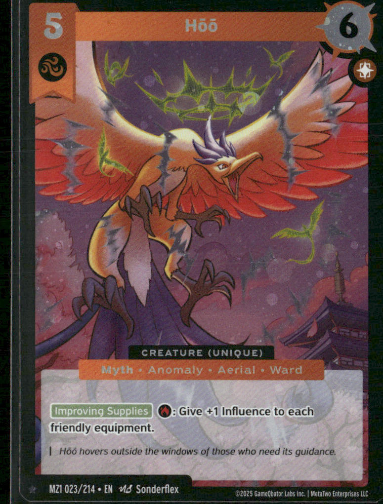 Hōō 023/214 Creature (Unique) MZ1 Holo Rare Metazoo 2025 GQL