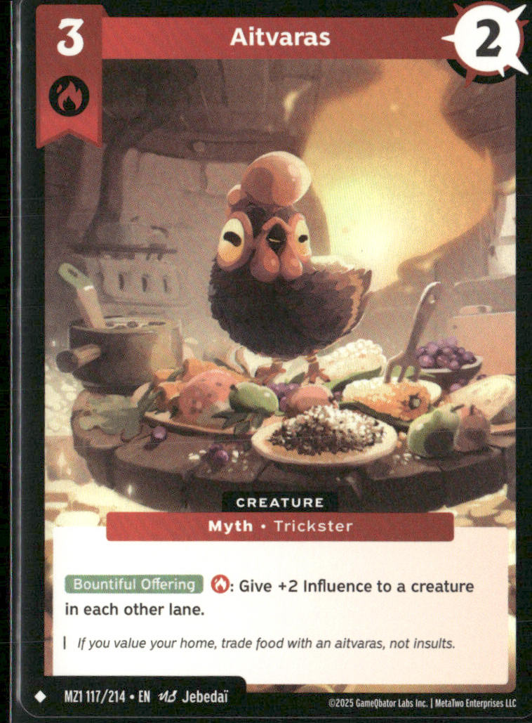Aitvaras 117/214 MZ1 Metazoo Base Set