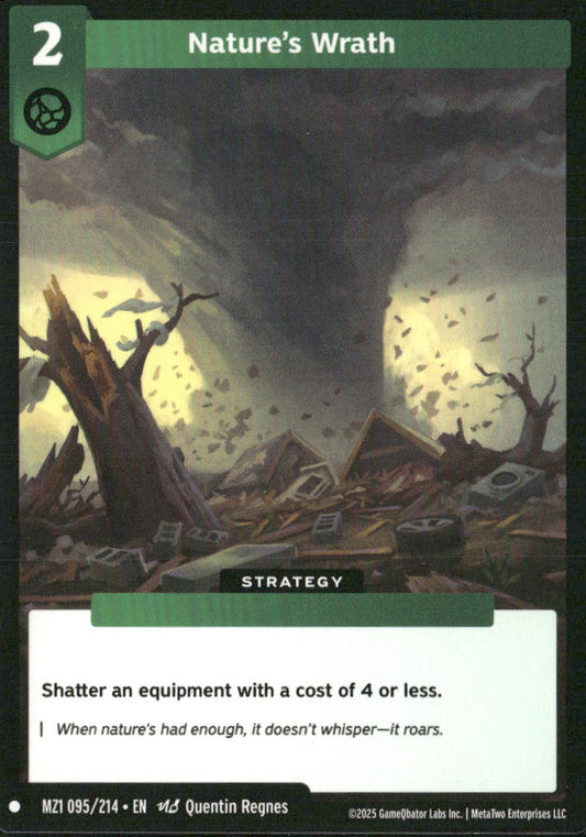 Nature's Wrath 095/214 MZ1 Metazoo Base Set