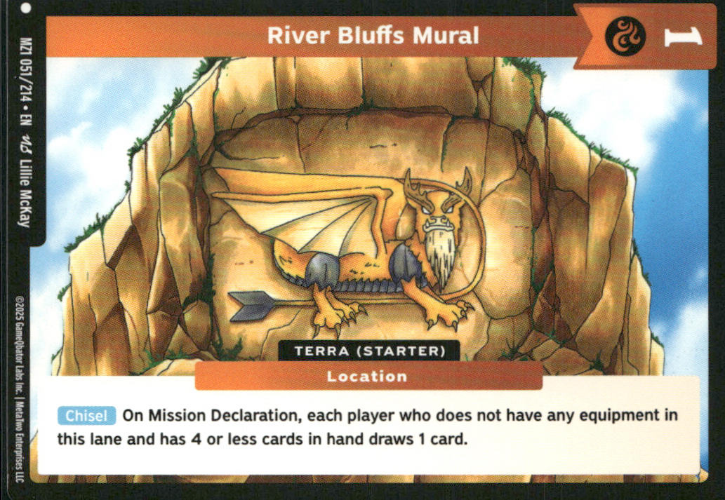 River Bluffs Mural 051/214 MZ1 Metazoo Base Set front