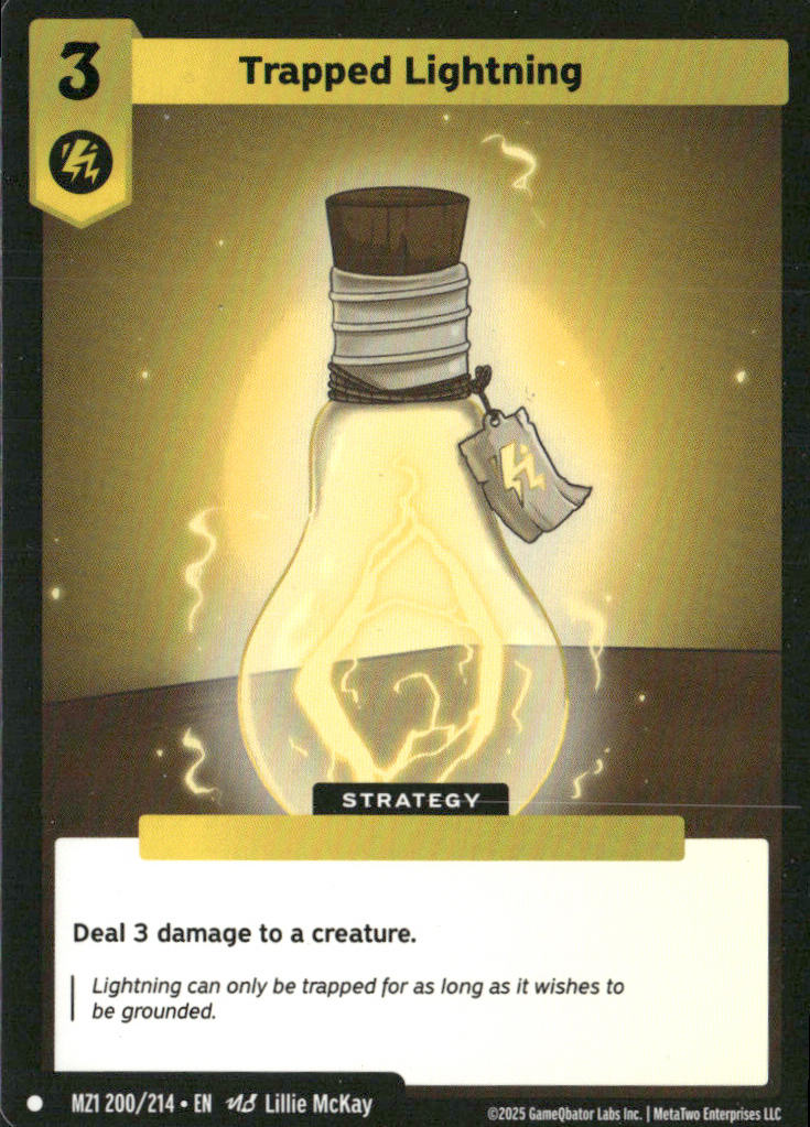Trapped Lightning 200/214 MZ1 Metazoo Base Set front