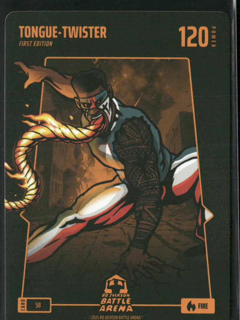 FIRE Bo Jackson Battle Arena Alpha First Edition TONGUE-TWISTER #58