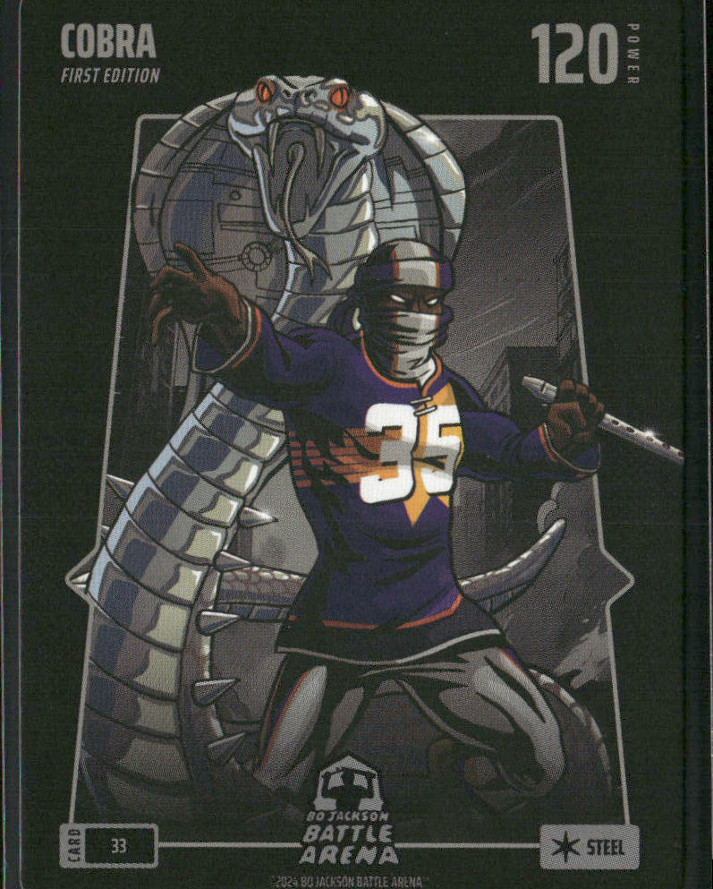 Bo Jackson Battle Arena Cobra Kevin Durant Steel card #33