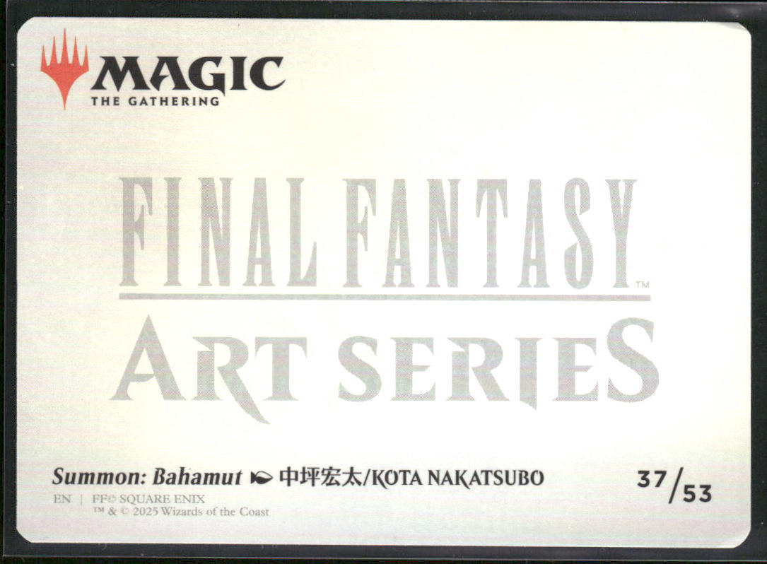 Summon: Bahamut Art Card Art Series: FINAL FANTASY #37