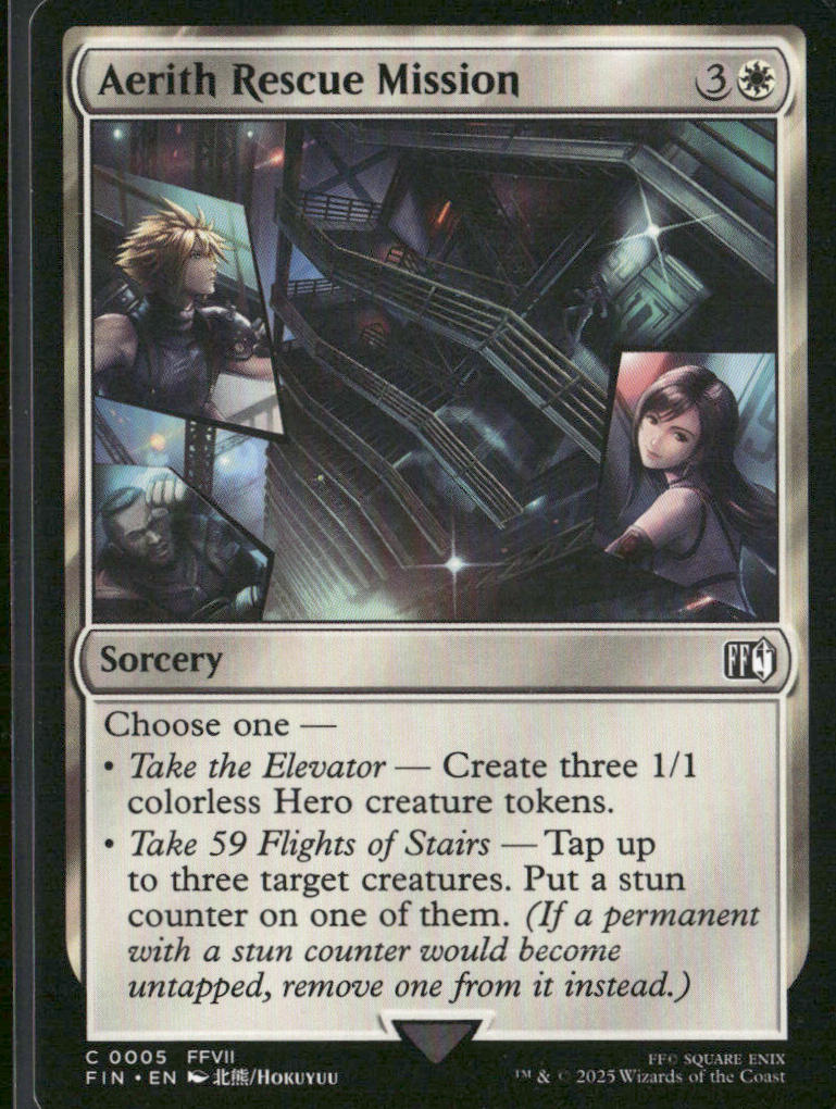 Aerith Rescue Mission - Final Fantasy #0005 MTG Magic The Gathering