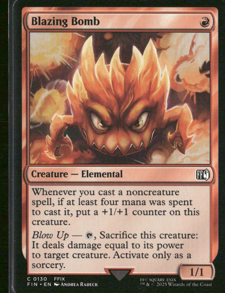 MTG - Final Fantasy: Blazing Bomb (0130) - Common - Near Mint