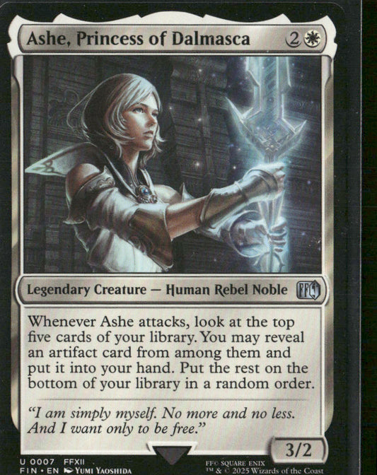 Ashe, Princess of Dalmasca  - 0007 - Final Fantasy - MTG - NM/M