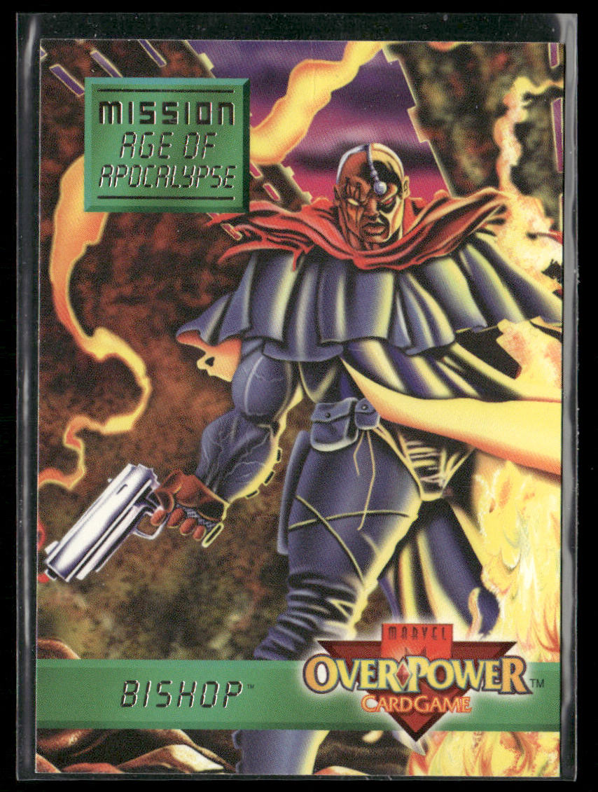 Bishop 1997 Fleer Spider-Man Marvel-OverPower-Mission-Age-of-Apocalypse #1