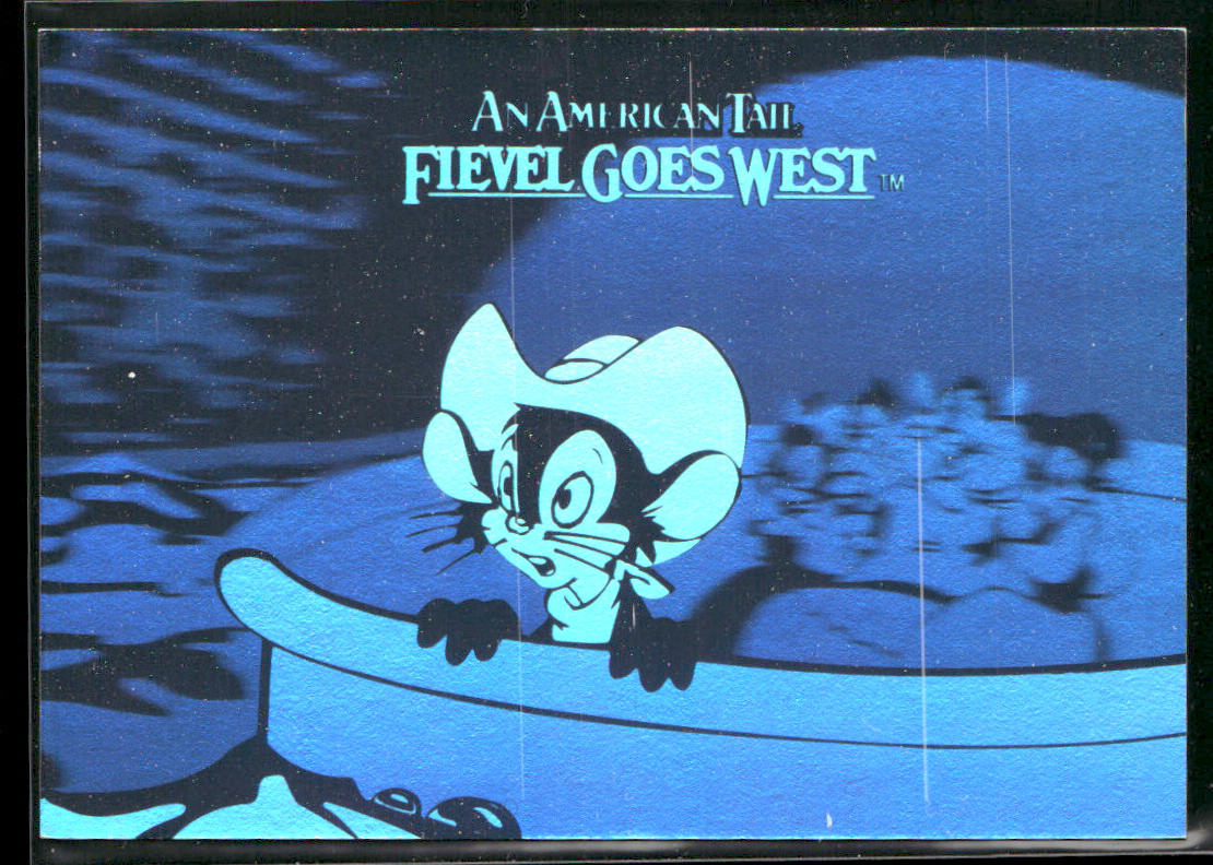 Shooting the Rapids 1991 Impel An American Tail: Fievel Goes West Holograms #H-2
