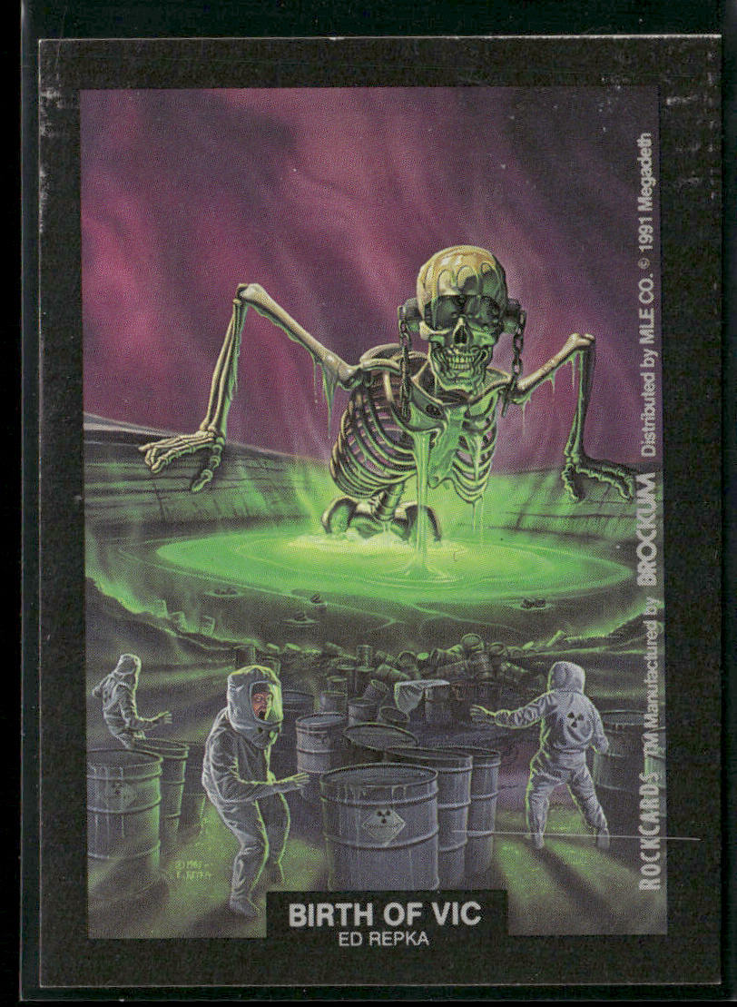 Birth of Vic 1991 Brockum Rock Cards Artwork Stick-Ons #NNO
