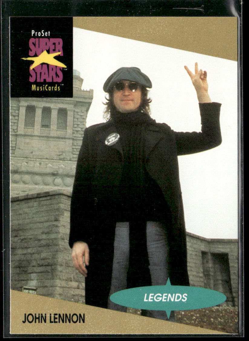 John Lennon 1991 Pro Set SuperStars MusiCards #15a