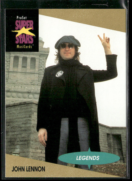 John Lennon 1991 Pro Set SuperStars MusiCards #15a