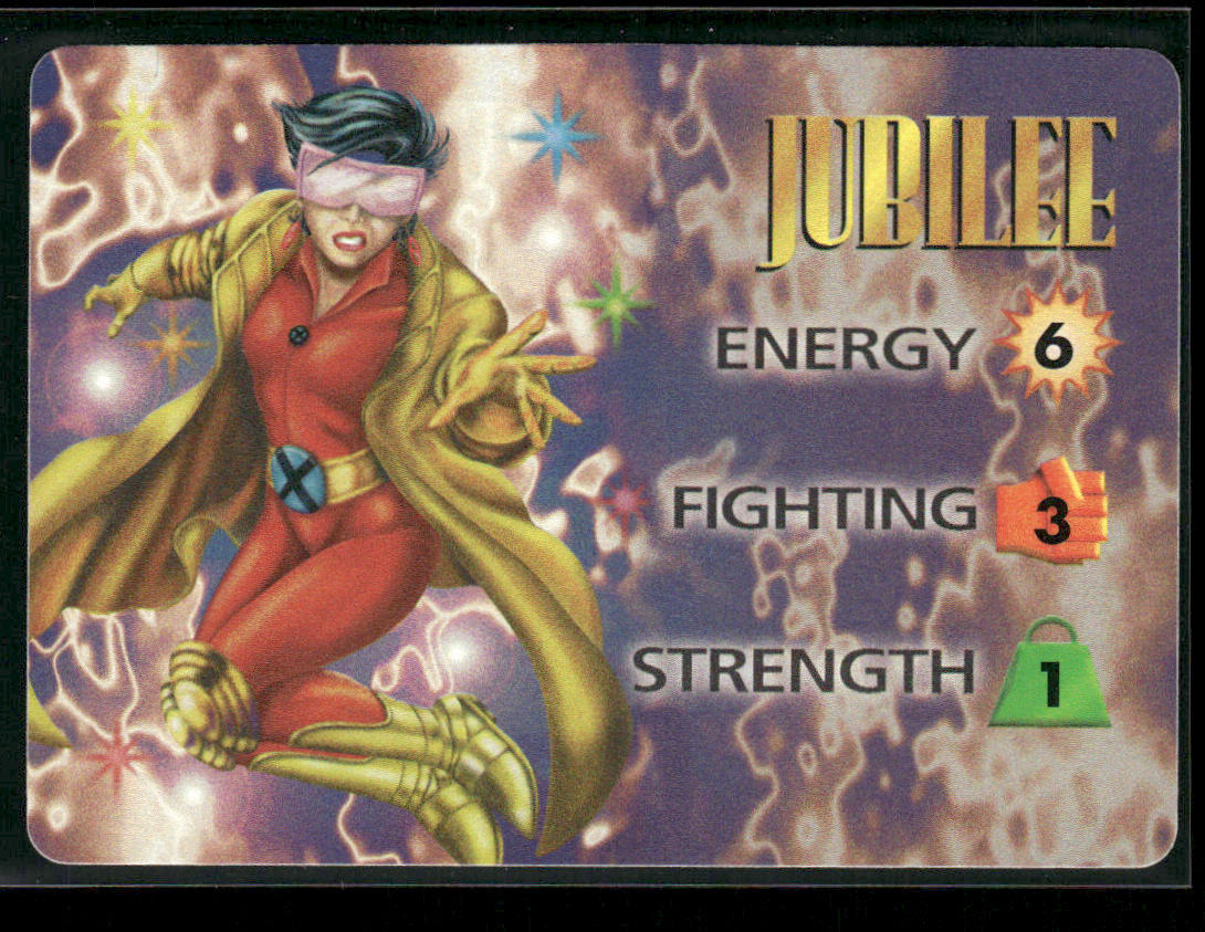 Jubilee 1997 Fleer Spider-Man Marvel-OverPower-Characters #NNO front