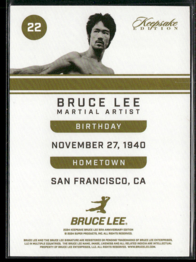 2024 Keepsake Bruce Lee 50th Anniversary Edition Silver Cracked Ice #22
