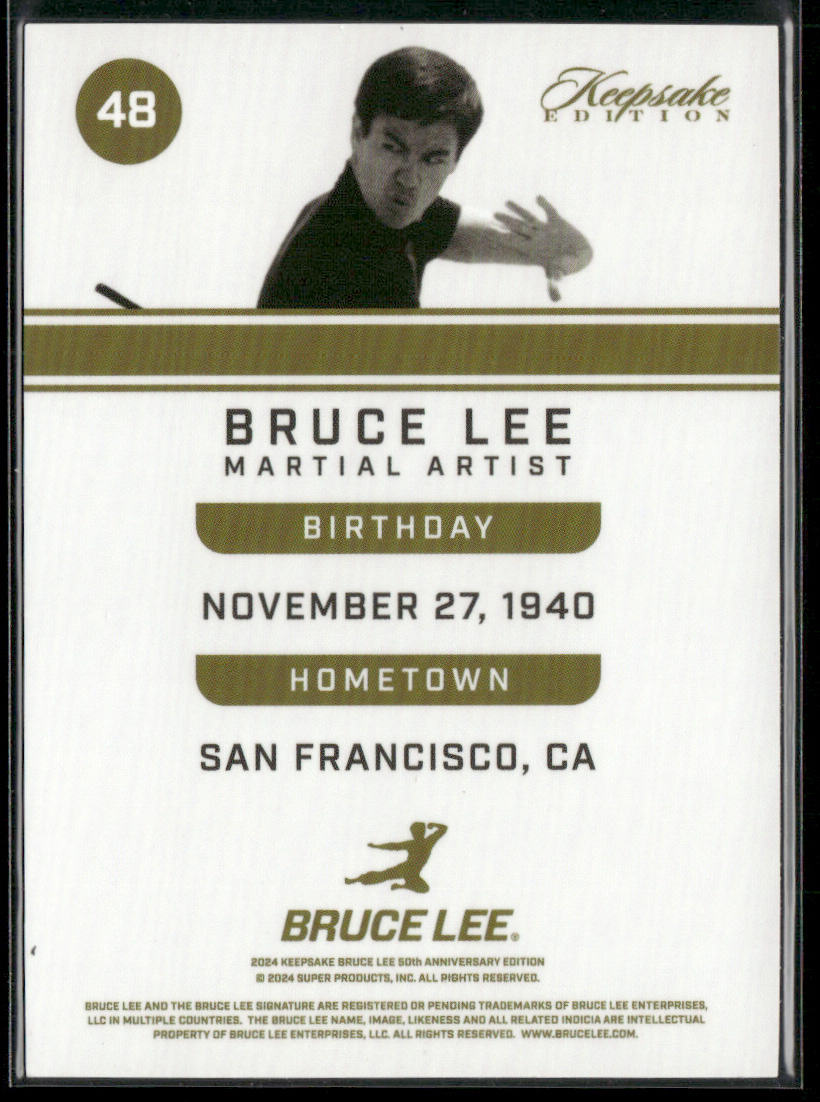 2024 Keepsake Bruce Lee 50th Anniversary Edition Silver Cracked Ice #48