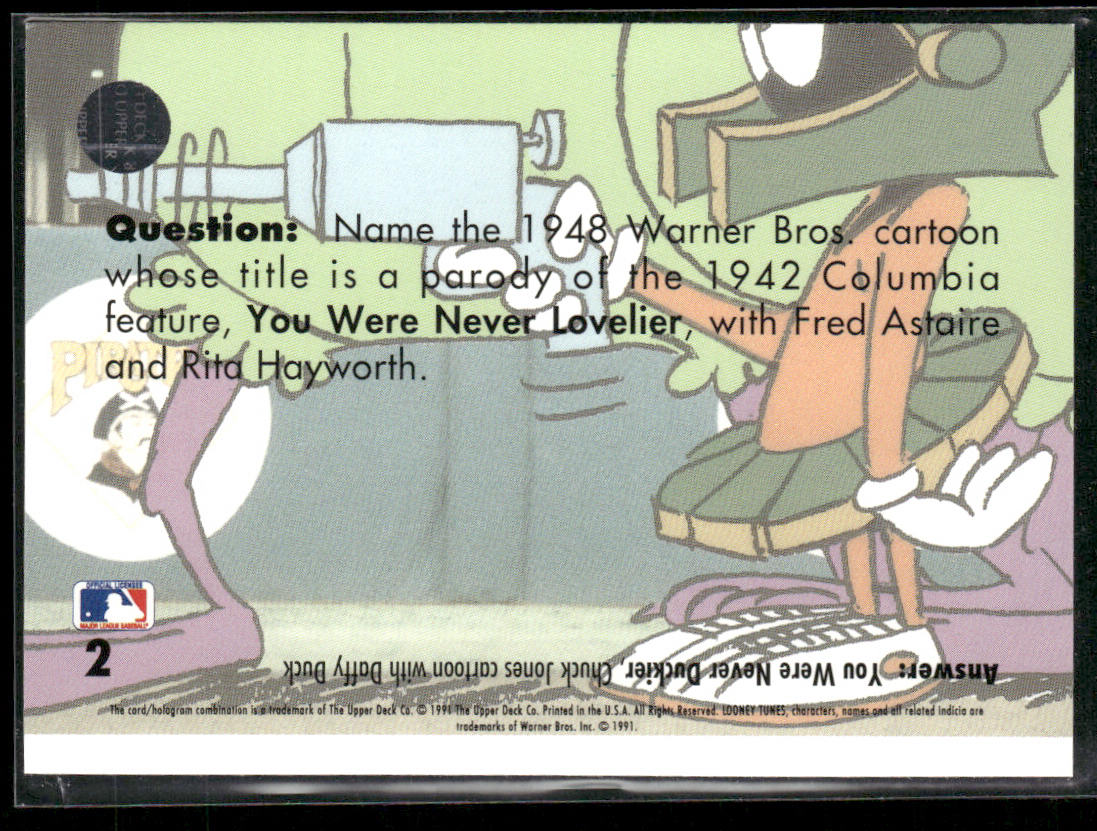 1991 UPPER DECK COMIC BALL 2 MARVIN THE MARTIAN #2 LOONEY TUNES