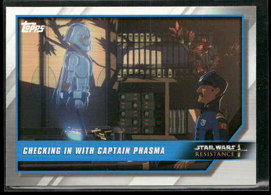 Checking in with Captain Phasma 2019 Topps Star Wars: Resistance #96