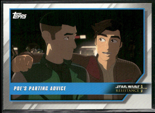 Poe's Parting Advice 2019 Topps Star Wars: Resistance #14
