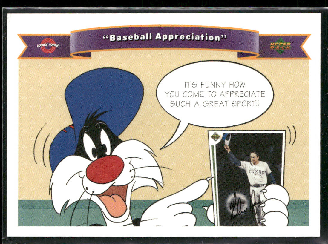 1991 Upper Deck Comic Ball 2 Nolan Ryan #171 Sylvester Looney Tunes Baseball