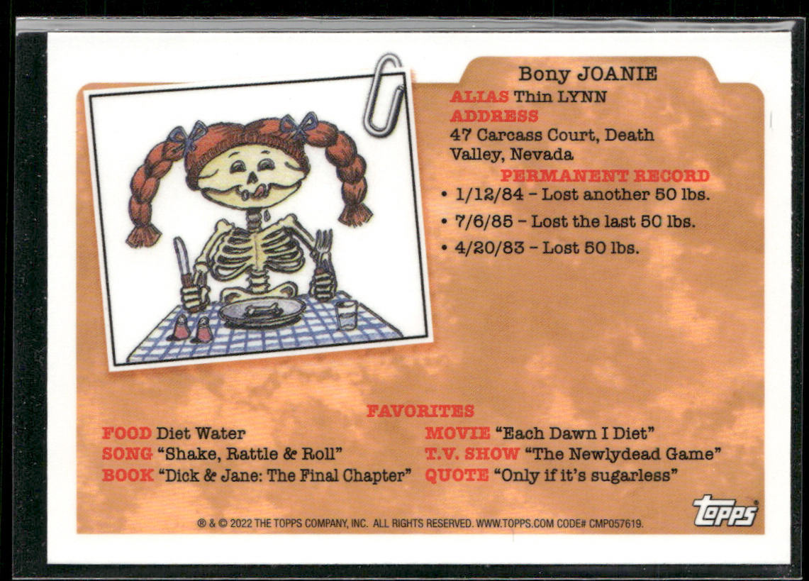 Iron Nat Nerd 2022 Topps Chrome Garbage Pail Kids Original Series 5 #212a