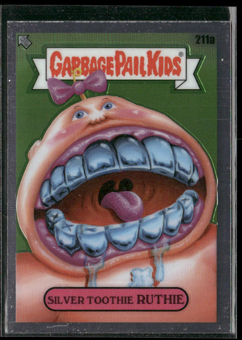 Silver Toothie Ruthie 2022 Topps Chrome Garbage Pail Kids Original S5 #211a
