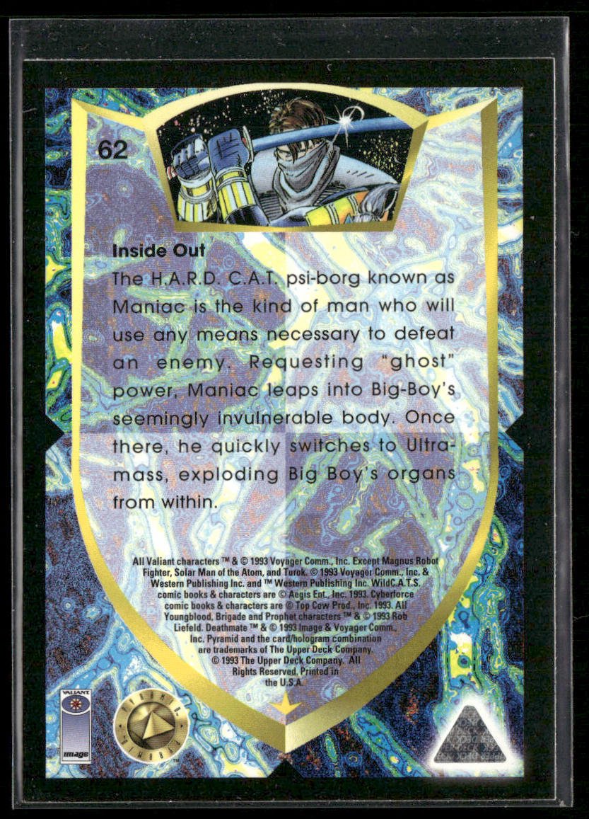 Inside Out 1993 Upper Deck Deathmate #62 back