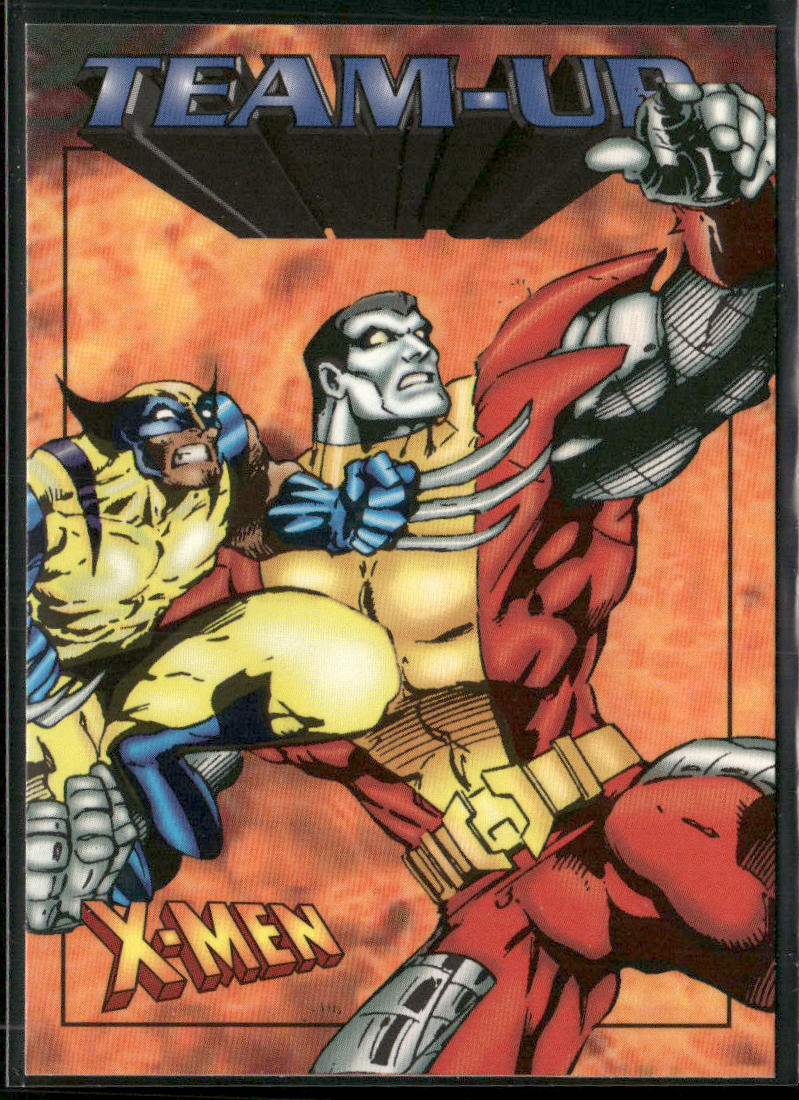 Wolverine &amp; Colossus 1997 Fleer/SkyBox X-Men #48 front