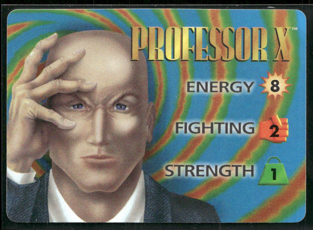 Professor X 1997 Fleer Spider-Man Marvel-OverPower-Characters #NNO