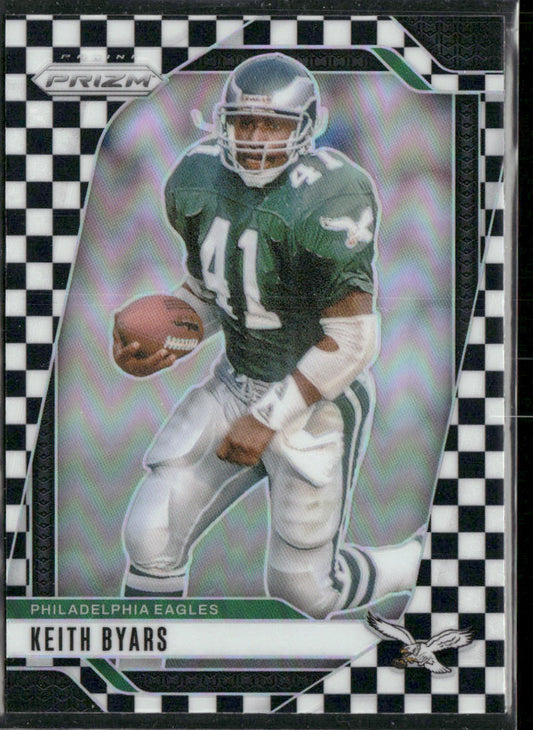 Keith Byars 2024 Panini Prizm Black and White Checker #239 Philadelphia Eagles