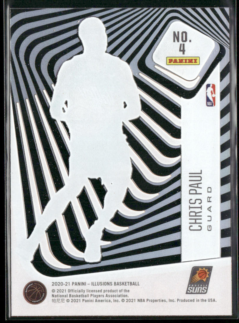 Chris Paul 2020-21 Panini Illusions Amazing Orange #4 Phoenix Suns