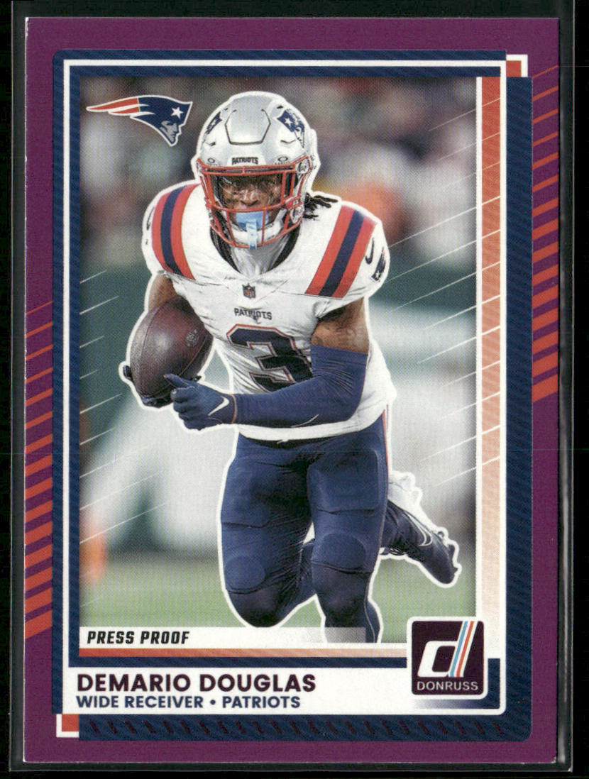 Demario Douglas 2025 Donruss Press Proofs Purple #199 New England Patriots