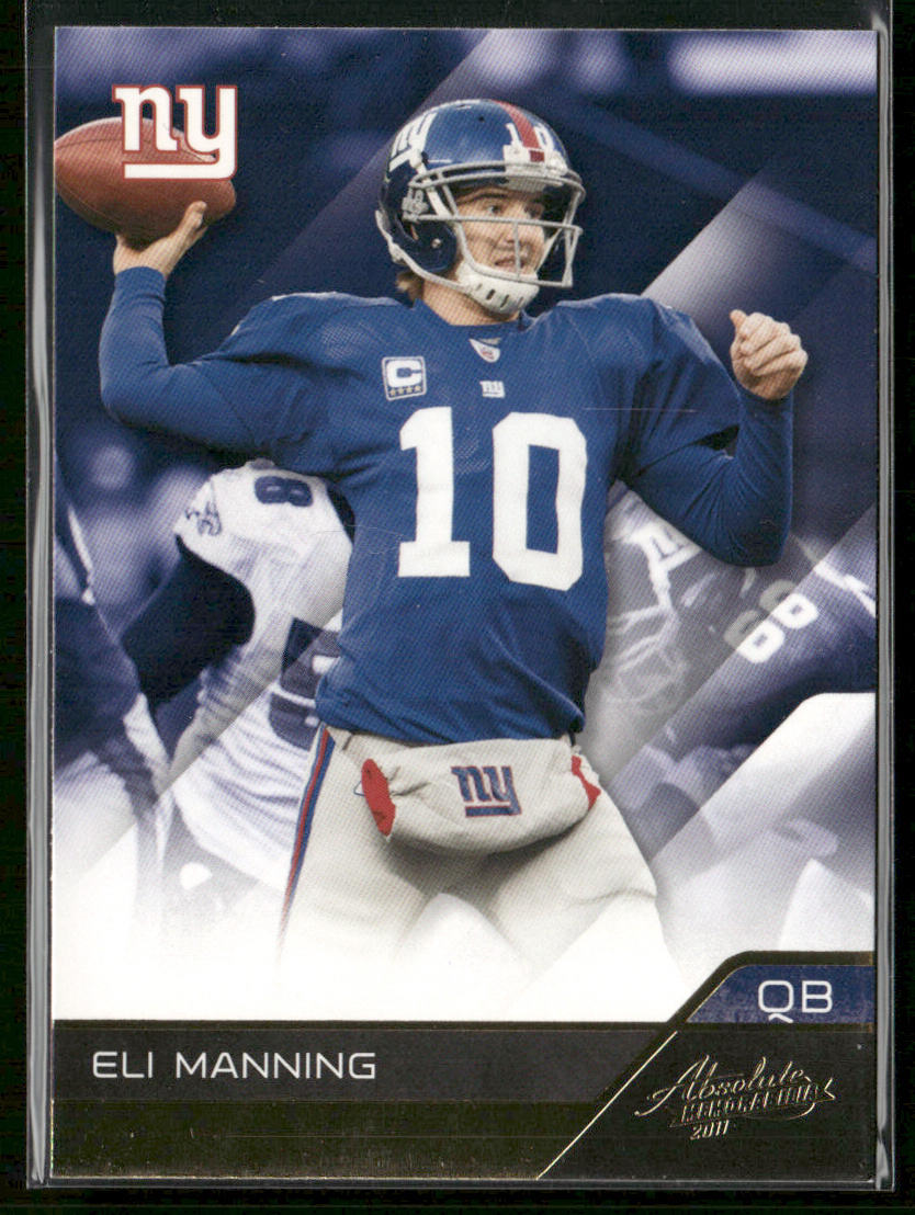 Eli Manning 2011 Panini Absolute Memorabilia Retail #65 New York Giants