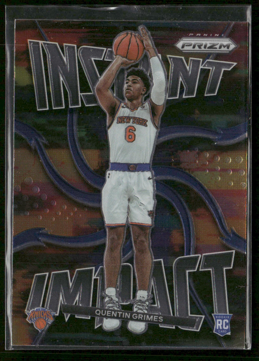 Quentin Grimes 2021-22 Panini Prizm Instant Impact #21 New York Knicks