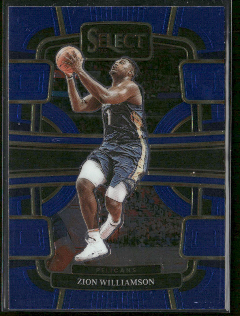 Zion Williamson 2023-24 Panini Select Blue (Retail Base) #36 Pelicans