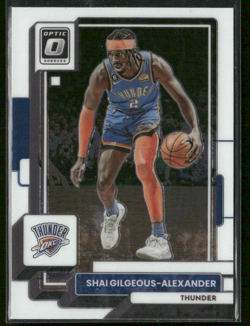 Shai Gilgeous-Alexander 2022-23 Donruss Optic #44 Oklahoma City Thunder