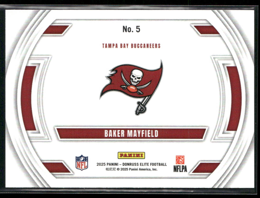 Baker Mayfield 2025 Donruss Elite Field Vision #5 Tampa Bay Buccaneers
