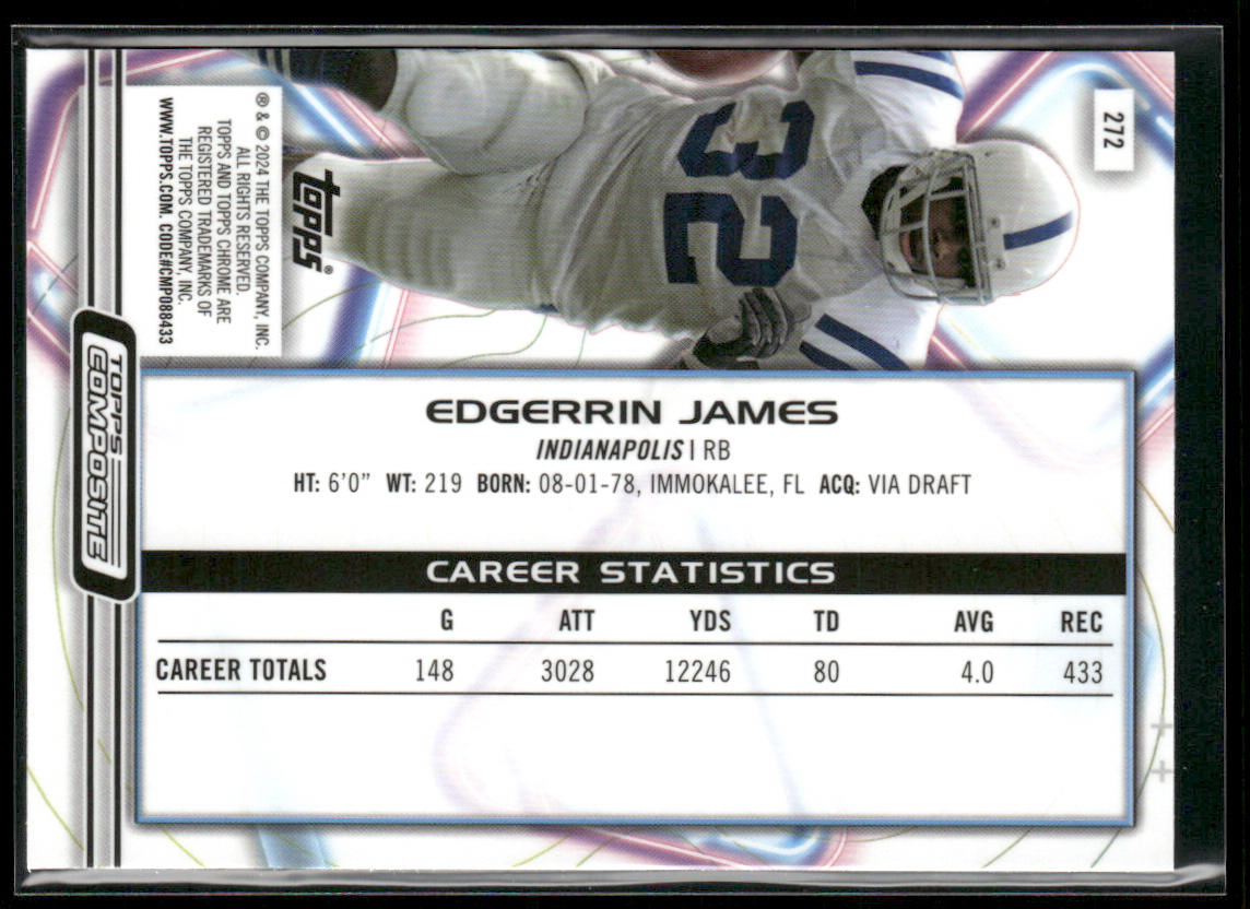 Edgerrin James 2023 Topps Composite #272 Indianapolis Colts