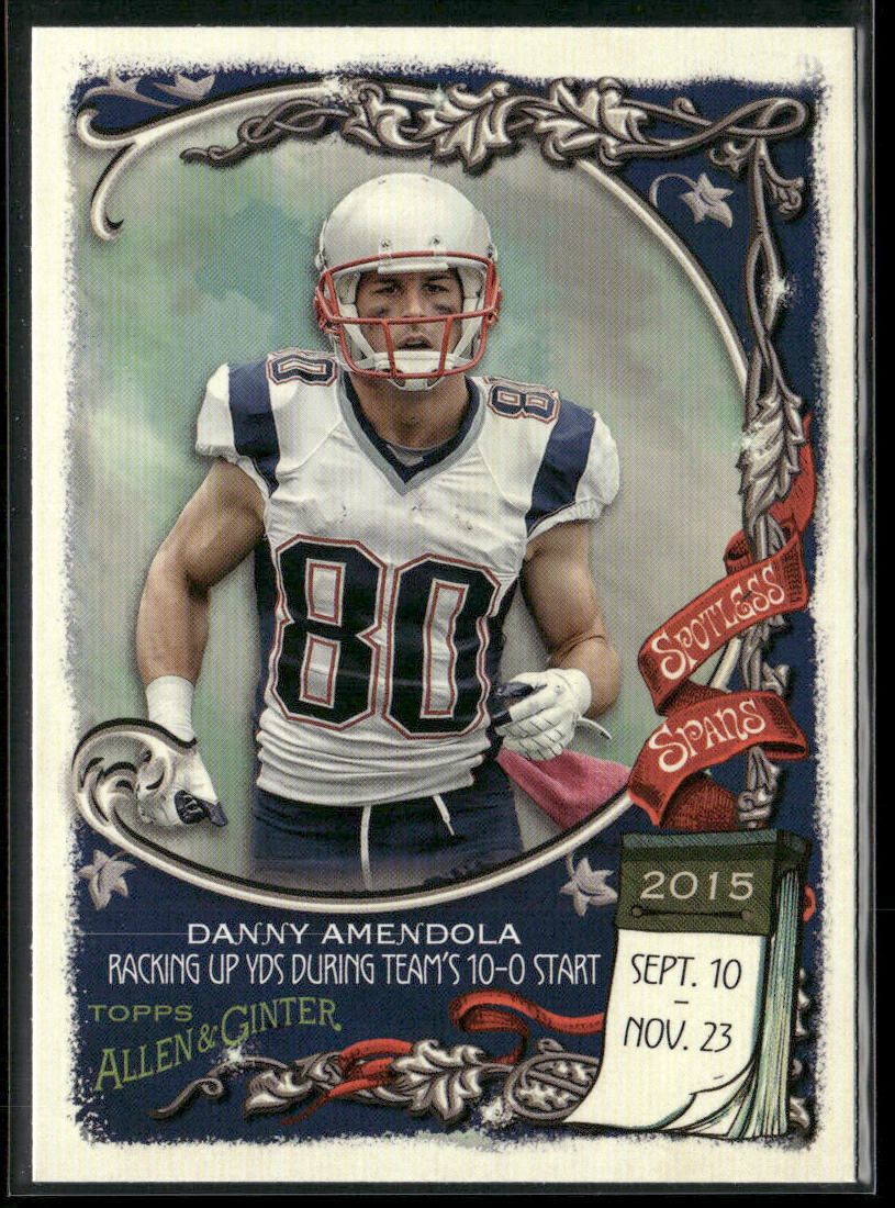 Danny Amendola 2023 Topps Composite Spotless Spans #SS-10 New England Patriots