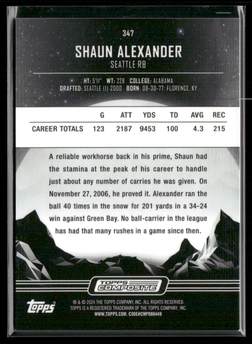 Shaun Alexander 2023 Topps Composite #347 Seattle Seahawks